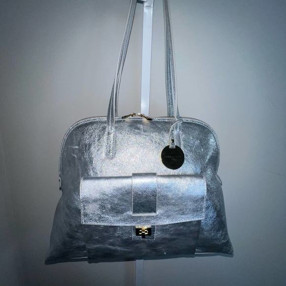 Bevini Modena The Bugatti, Laminated Leather Tote Bag NWOT - Picture 16 of 16